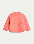 Pure Cotton Quilted Embroidered Jacket (2-8 Yrs)