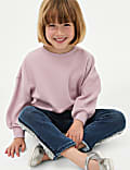 Cotton Rich Diamante Sweatshirt (2-8 Yrs)