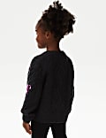 Embroidered Sequin Heart Cherry Cardigan (2-8 Yrs)