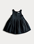 2-delige zuiver katoenen outfit met overgooier met kraag (2-10 jaar)