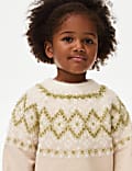 Sparkly Fair Isle Jumper (1-8 Yrs)