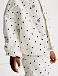 Denim Polka Dot Shacket (2-8 Yrs)