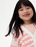 Cardigan en mélange de coton à rayures (du 2&nbsp;au 8&nbsp;ans)
