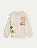 Cotton Rich Surf Graphic Sweatshirt (2-16 Yrs)