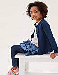 Pure Cotton Pointelle Knitted Cardigan (2-7 Yrs)