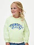 Cotton Rich Tie Dye Sweatshirt (2-8 Yrs)