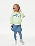 Sweat en coton à motif teinté au noeud (du 2 au 8 ans)