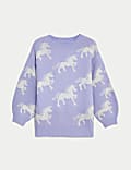 Unicorn Knitted Jumper (2-8 Yrs)