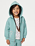 Cotton Rich Unicorn Zip Hoodie (2-8 Yrs)