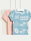 3pk Cotton Rich T-Shirts (2-8 Yrs)