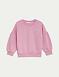 Cotton Rich Butterfly Sweatshirt (2-8 Yrs)