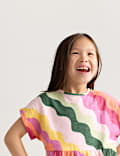 Pure Cotton Striped Dress (2-8 Yrs)