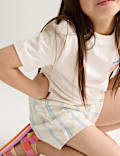 Pure Cotton Striped Shorts (2-8 Yrs)