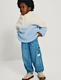 Veste ombr&eacute;e imitation peau de mouton (du 2 au 10 ans)