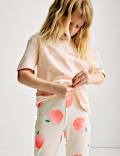 Cotton Rich Peach Kickflare Leggings (2-8 Yrs)
