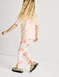 Cotton Rich Peach Kickflare Leggings (2-8 Yrs)