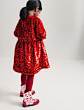 Sequin Round Neck Sweatshirt Dress (2-10 Yrs)