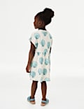 Robe t-shirt en coton imprimé (du 2 au 8 ans)