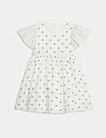 Pure Cotton Polka Dot Dress (2-8 Yrs)