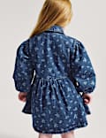 Denim Floral Dress (2-10 Yrs)