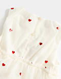 Heart Tiered Dress with Cape