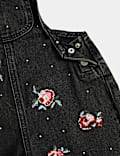 Denim Sequin Dungarees