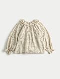 Pure Cotton Ditsy Floral Blouse (1-10 Yrs)