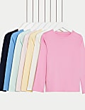 7pk Pure Cotton Tops (2-8 Yrs)