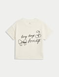 Pure Cotton Love Life Slogan T-Shirt (2-8 Yrs)