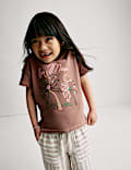Pure Cotton Embroidered Palm Tree T-Shirt (2-16 Yrs)