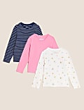 3pk Pure Cotton Tops (2-7 Yrs)