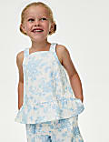 Cotton Rich Floral Top (2-8 Yrs)