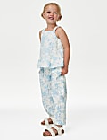 Cotton Rich Floral Top (2-8 Yrs)