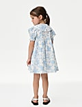 Pure Cotton Floral Dress (2-8 Yrs)