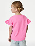 Puur katoenen T-shirt met lovertjes (2-8 jaar)