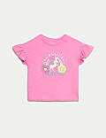 Puur katoenen T-shirt met lovertjes (2-8 jaar)