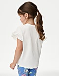 Pure Cotton Floral T-Shirt (2-8 Yrs)