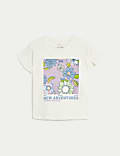 Pure Cotton Floral T-Shirt (2-8 Yrs)