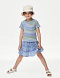 Cotton Rich Ribbed Striped T-Shirt (2-8 Yrs)