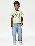 Pure Cotton Embroidered Poodle T-Shirt (2-8 Yrs)