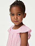 Crinkle Frill Sleeve Top (2-8 Yrs)