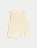 Pure Cotton Shirred Top (2-10 Yrs)