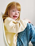 Cotton Rich Bow Sweatshirt (2-8 Yrs)