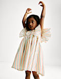 Cotton Rich Striped Dress (2-8 Yrs)