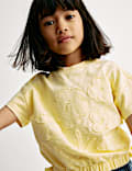 Pure Cotton Flower T-Shirt (2-8 Yrs)