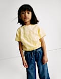 Pure Cotton Flower T-Shirt (2-8 Yrs)