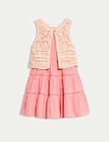 Pure Cotton Woven Dress (2-8 Yrs)