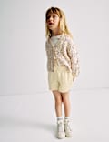 Short en coton gaufré (du 2 au 8 ans)
