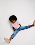 Denim Cuffed Cargo Jeans (2-8 Yrs)