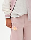 Pantalon de jogging en coton à motif ballerine (de 2 à 8&nbsp;ans)